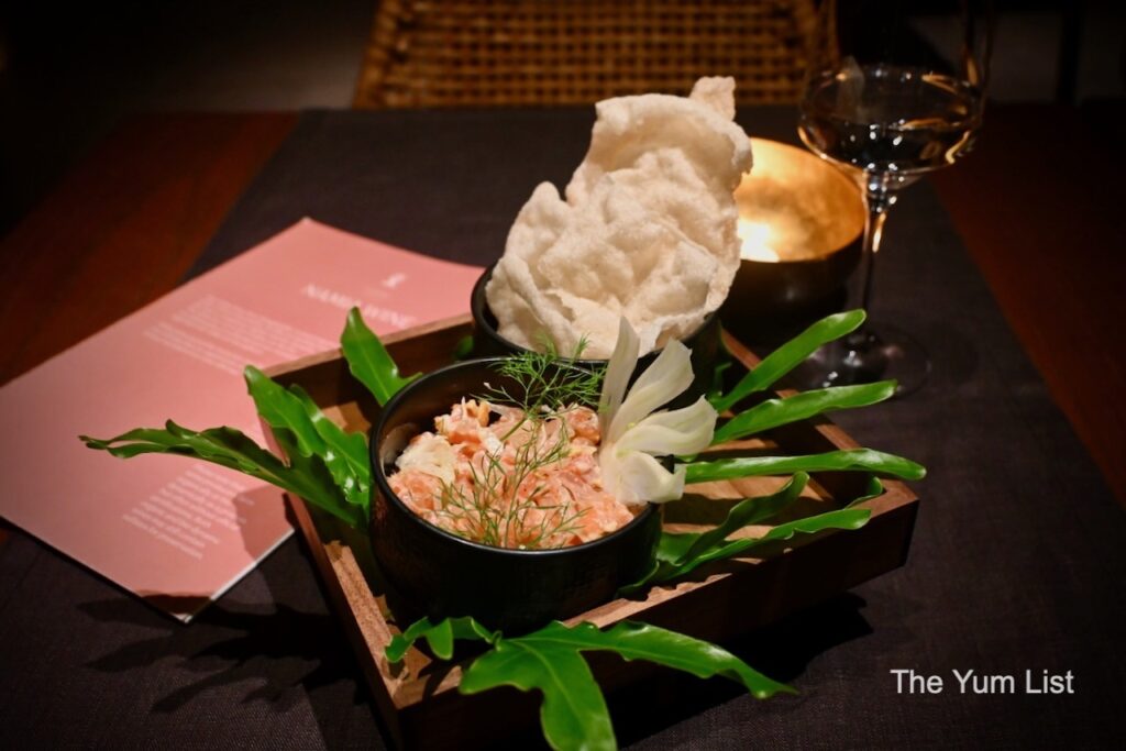 Food and Beverage Namia River Retreat Sapa Salmon Ceviche