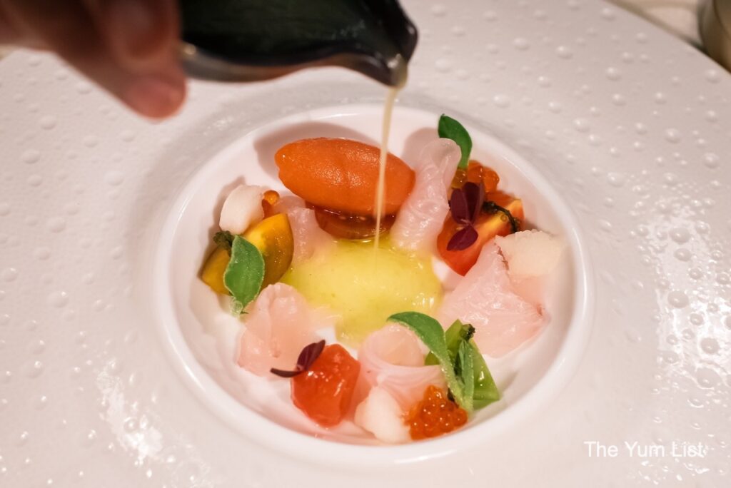 Indulgence Menu Blanc Penang Cured Shima Aji