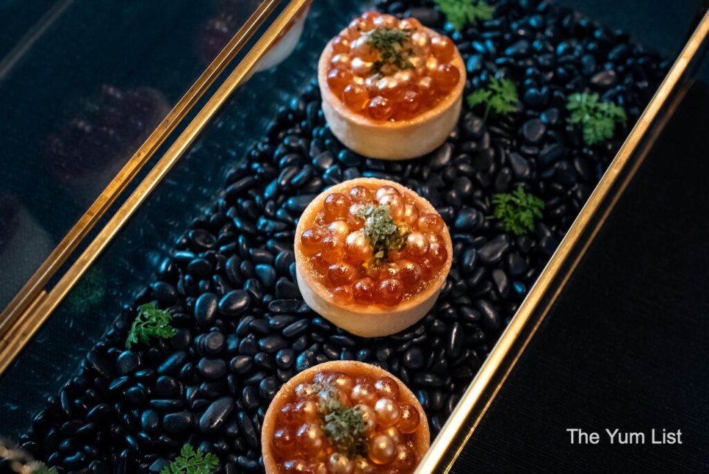 Smoked Maguro Ikura Tartelette