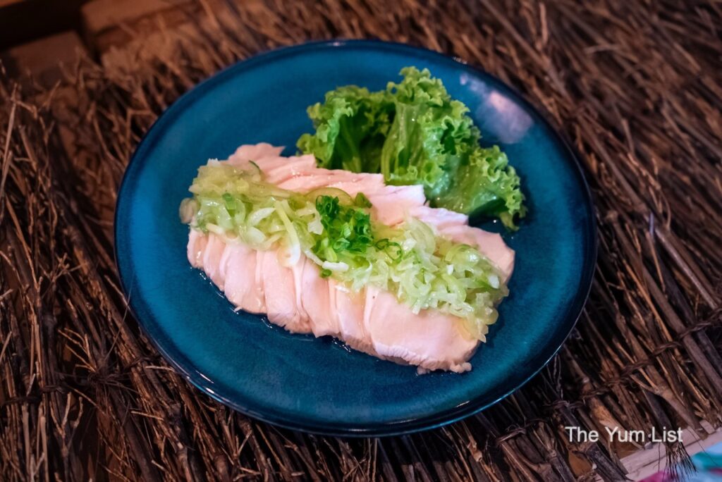 Cold Steamed Chicken with Leek Sauce