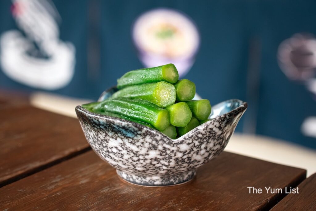 Okura Marinated with Wasabi