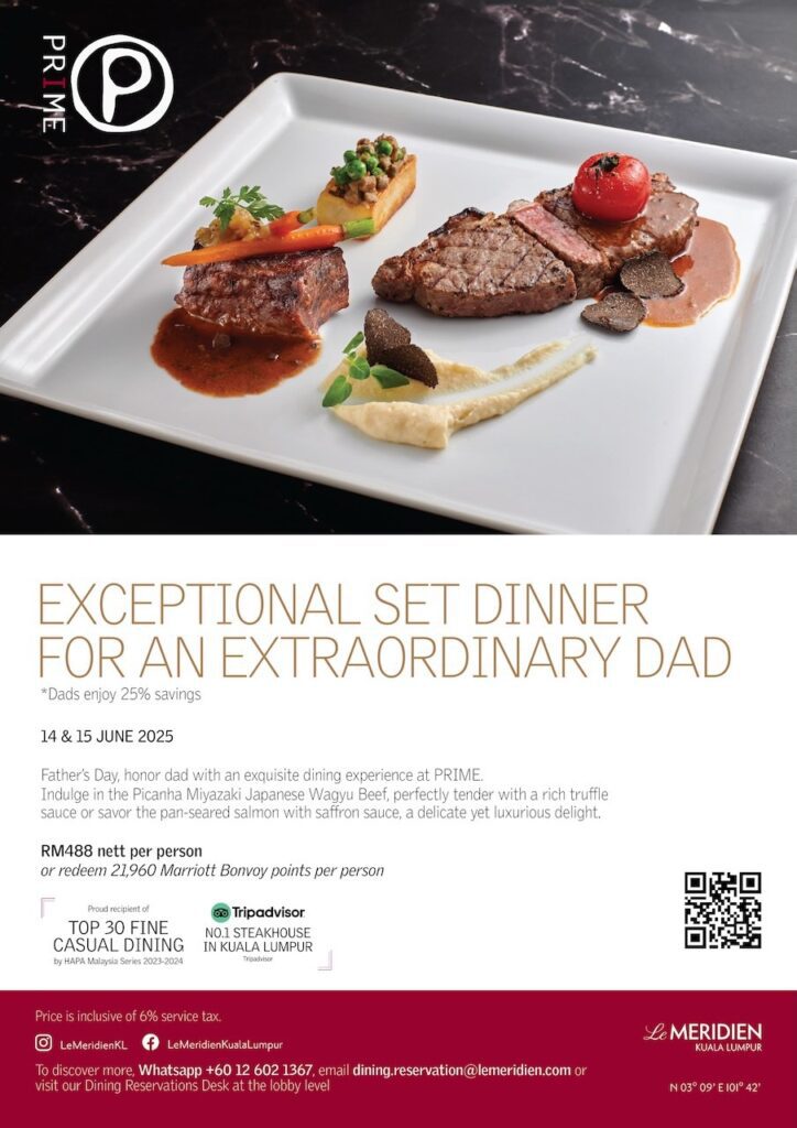 Prime - Le Meridien Kuala Lumpur - Set Dinner