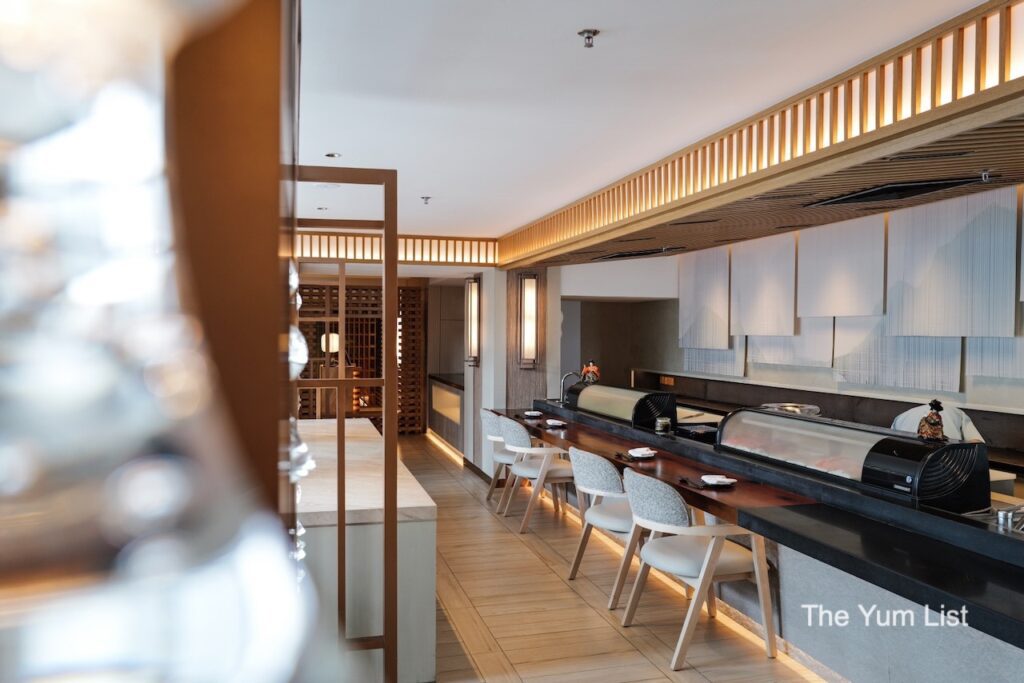 Genji Japanese Restaurant Hilton Petaling Jaya Dining Area & Sushi Counter
