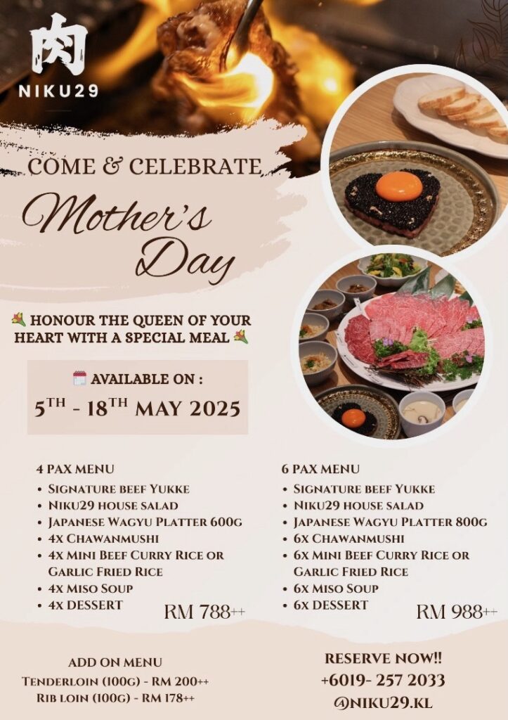 Niku29 Mother's Day Malaysia 2025