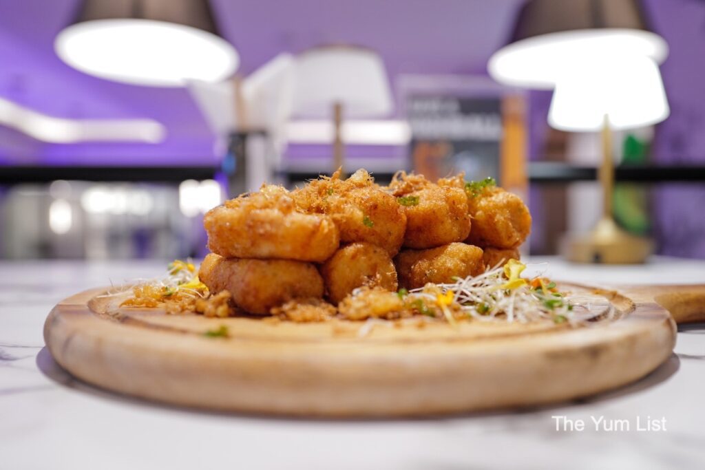 Baked Salmon and Potato Croquettes with Perchik Sauce