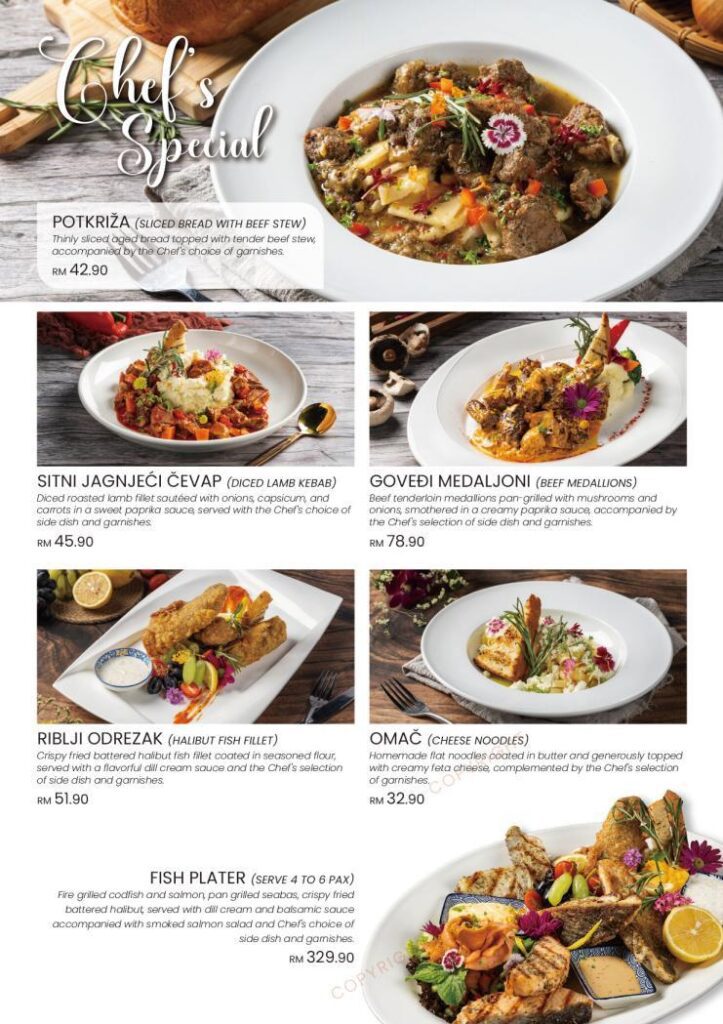 The Ottoman KL Menu
