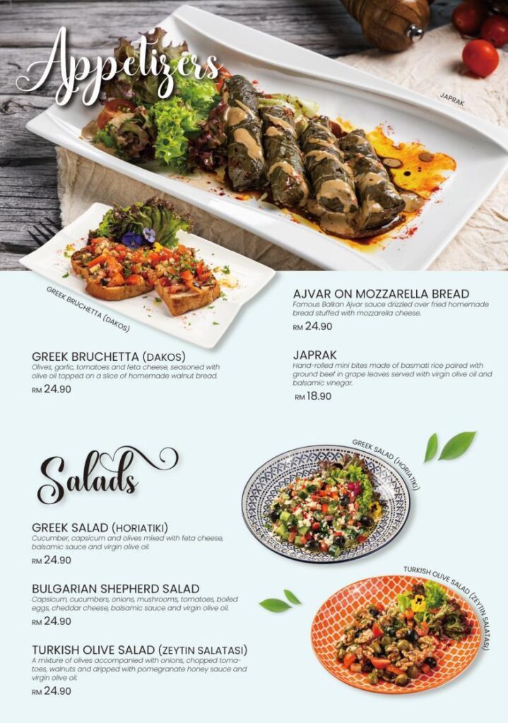 The Ottoman KL Menu