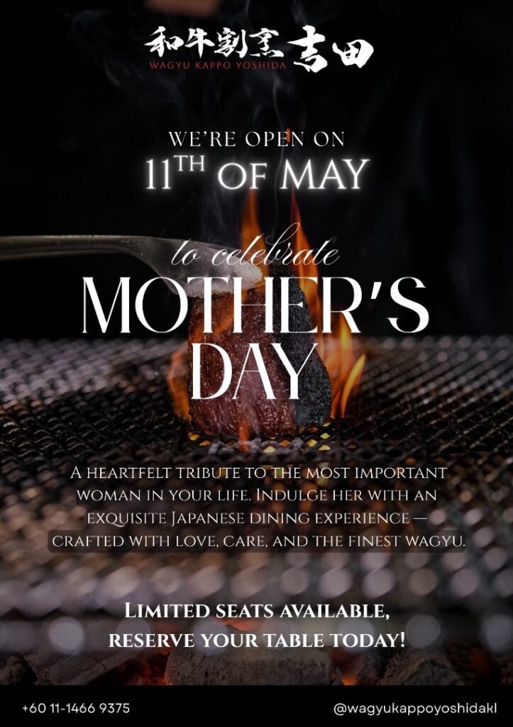 Wagyu Kappo Yoshida Mother's Day Malaysia 2025
