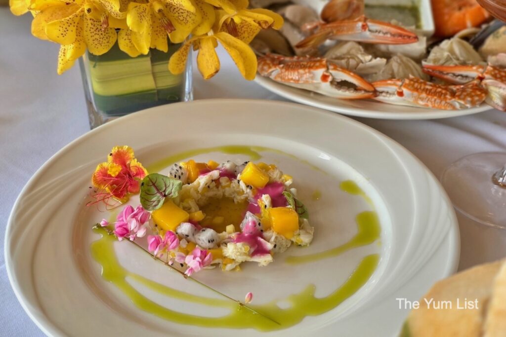 Catch Beach Club Sunday Brunch Phuket Crab Meat Mango Passionfruit