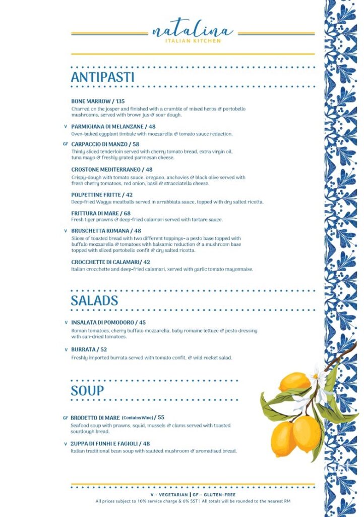 Italian Summer Menu - Antipasti