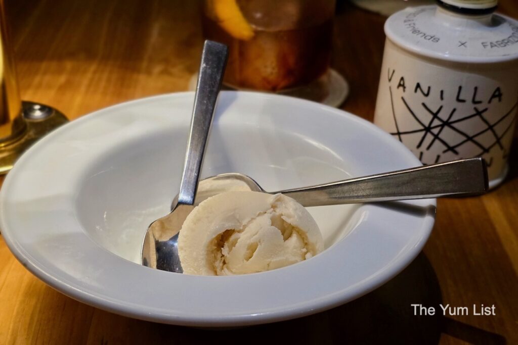 Vanilla Gelato with Olive Oil Olive Italian Restaurant Khao Lak