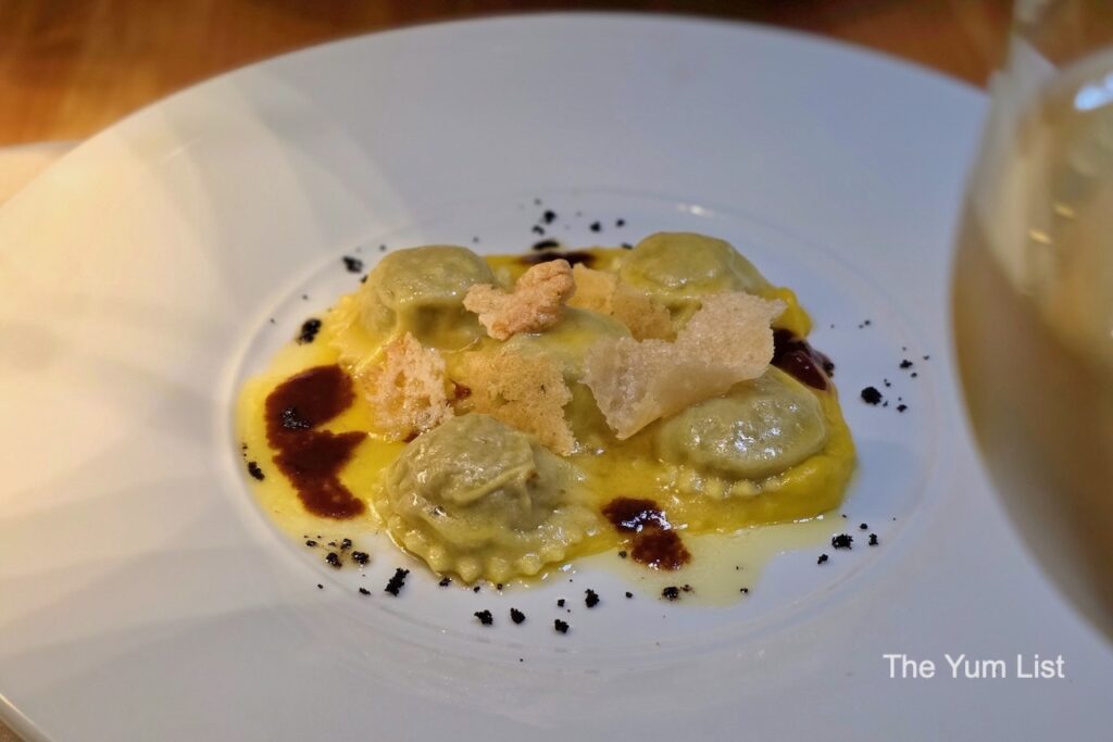 Ravioli di Wagyu, Porcini e Zucca Olive Italian Restaurant Khao Lak