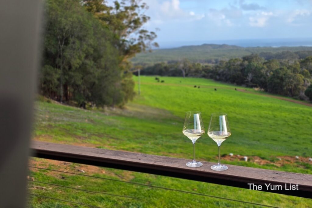 Off-grid Living Australia wine at sunset