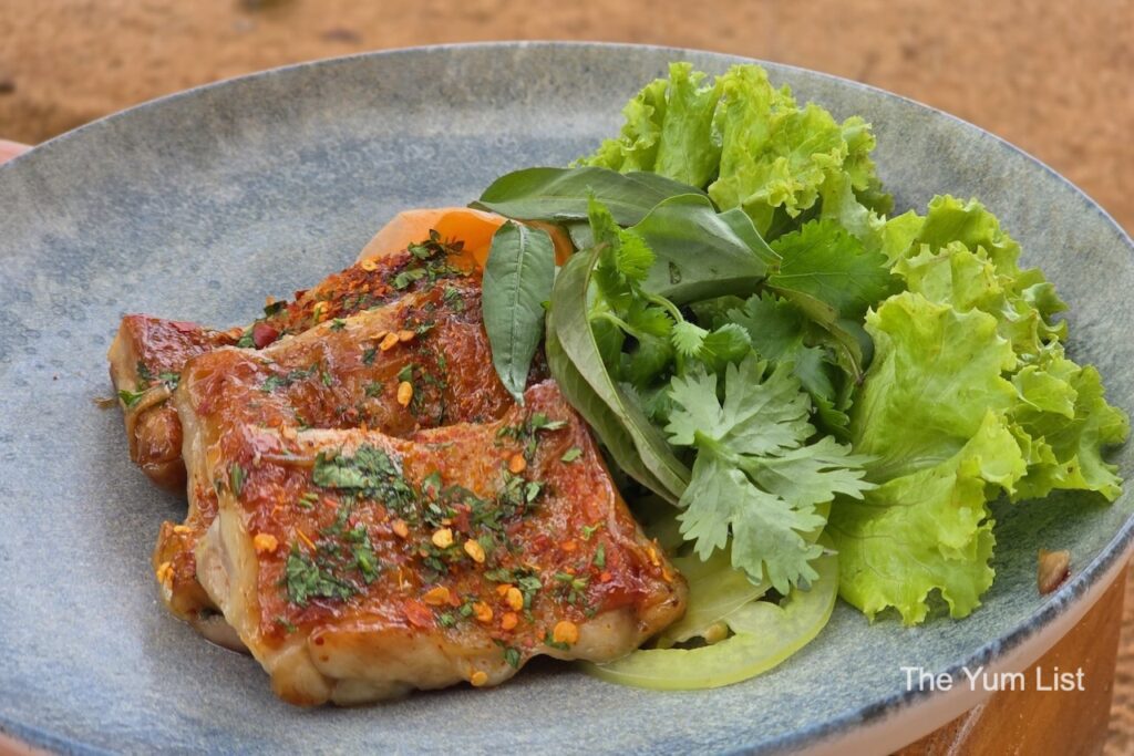 Grilled Organic Chicken Thigh The Beach Club Sihanoukville Menu