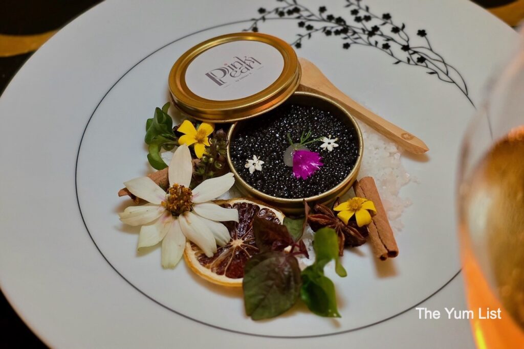 Pink Pearl by Olivier E. menu Gamberoni Tartare