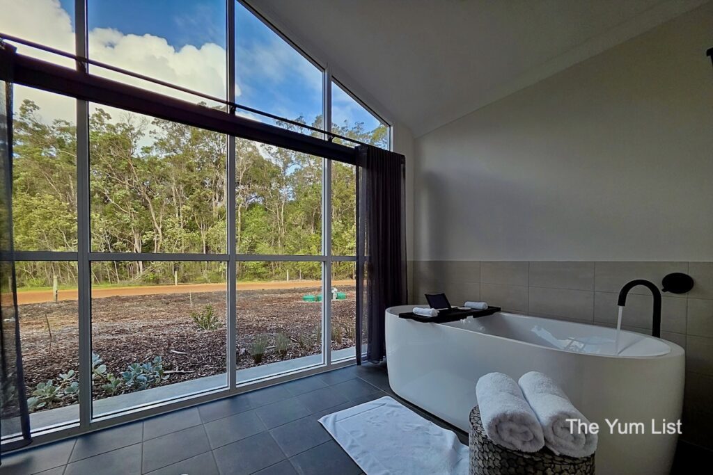 A Spa Bath with A View Through One-way Glass
