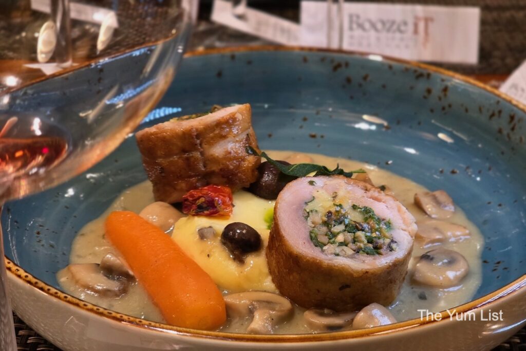 Chicken Involtini with granache wine